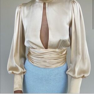 Orseund Iris Night Out Top on Champagne size small